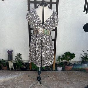 Karen Zambos dress with a boho feel